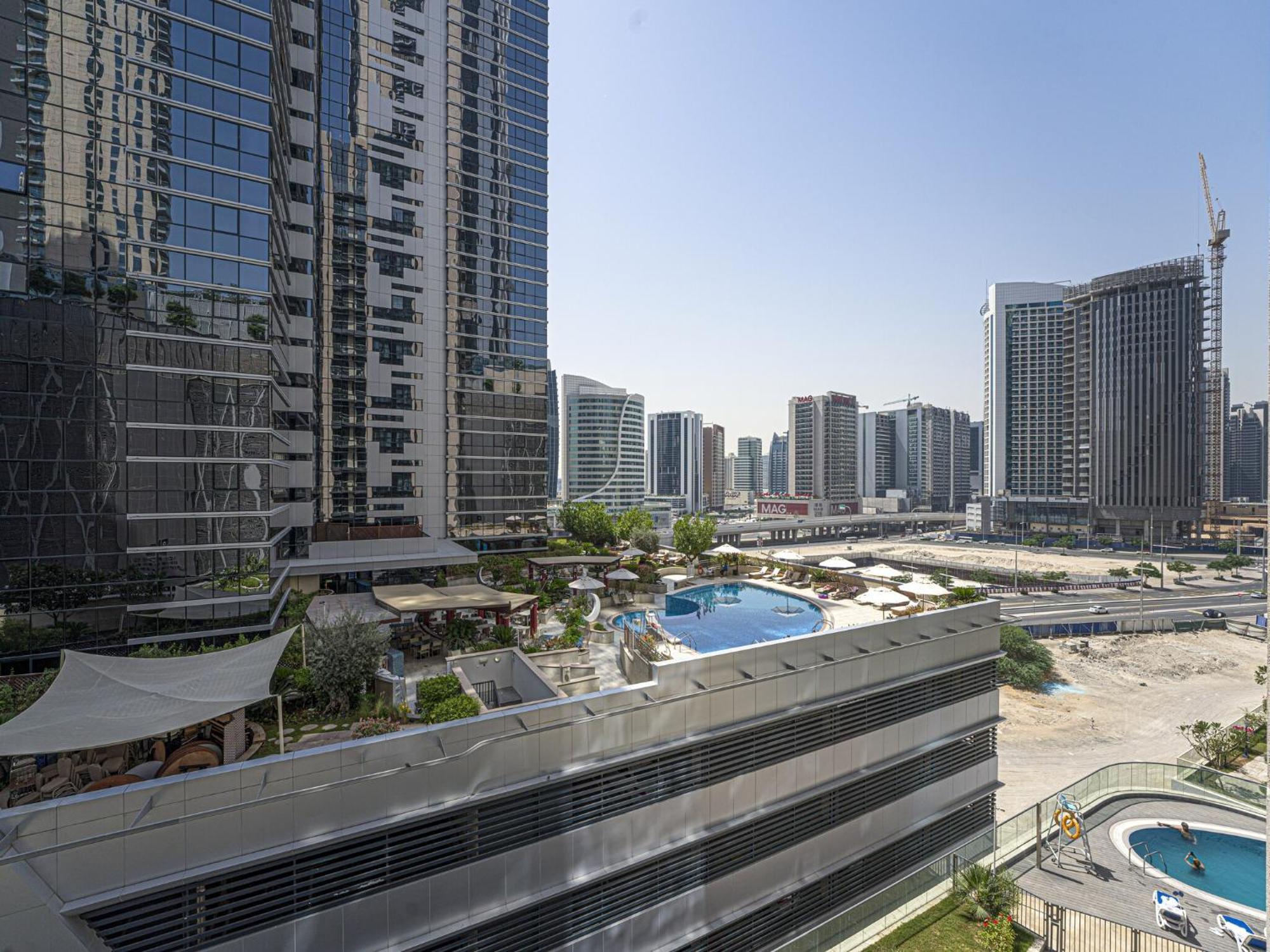 Luxe Apartments Near Dubai Mall Burj Khalifa Pool Gym Parking Extérieur photo